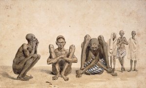 Rio Janeiro fekete népe, 1825-6 körül (akvarell) alkotó: Jean Baptiste Debret