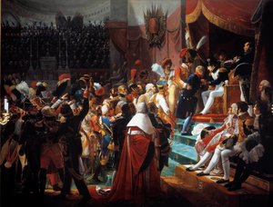 Július 14-én adták át először a Becsületlégió keresztjeit a rokkantok templomának alkotó: Jean Baptiste Debret