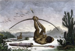 Az íjat húzó indiánok alkotó: Jean Baptiste Debret
