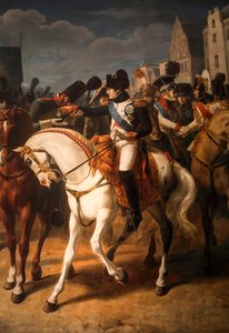 Napóleon átadja a díszlégió keresztjét egy orosz katonának Tilsittben 1808-ban (olaj, vászon) alkotó: Jean Baptiste Debret