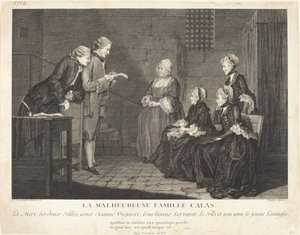 A szerencsétlen Calas család alkotó: Jean Baptiste Delafosse, after Louis de Carrogis, called Carmontelle