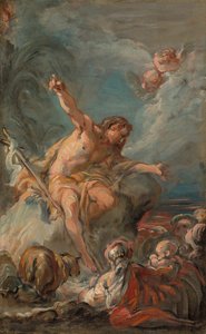 Keresztelő Szent János prédikál a sivatagban, 175864.