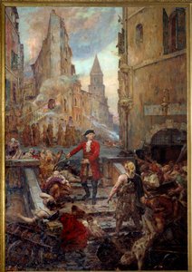 A Chevalier Roze a marseille-i Montee des Aroules-ban Nicola Roze (1675-1733) felszabadítja a marseille-i Armoules kerületet a pestiferek tetemei alól az 1720-as nagy pestisjárvány idején. Jean-Baptiste Duffaud (1852-1927) festménye alkotó: Jean Baptiste Duffaud
