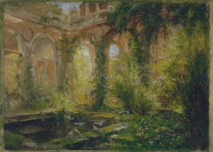 A Cour des Comptes romjai: az ünnepi terem, 1875 körül (olaj) alkotó: Jean Baptiste Edmond Allouard