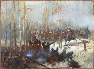 Jean Baptiste Edouard Detaille (1848-1912) cuirassiers vádja Oroszországban. Napóleoni háborúk, Oroszország