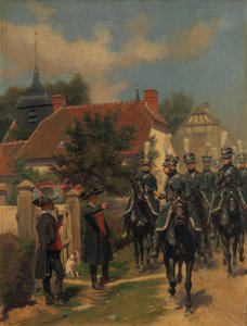 Ordonnancei csendőrök, 1894. alkotó: Jean-Baptiste Edouard Detaille