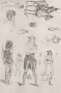 Vázlatlap Vázlatlap, 1868. alkotó: Jean Baptiste Edouard Detaille