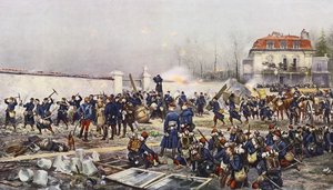 Champigny védelme alkotó: Jean Baptiste Edouard Detaille