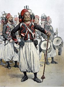 Zouave Drum major, Észak-Afrika alkotó: Jean Baptiste Edouard Detaille