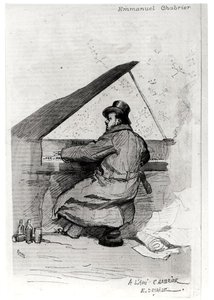 Alexis Emmanuel Chabrier (1841-94) zongoránál, Florian metszete (lásd még: 165875) alkotó: Jean-Baptiste Edouard after Detaille