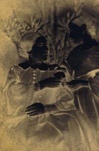 Nő és gyermek portréja, 1855.