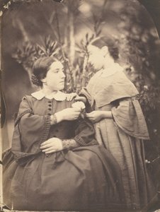 Nő és gyermek portréja, 1855.