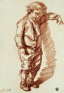 Egy kisfiú áll, alkotó: Jean Baptiste Greuze