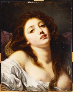 Fiatal nő, mellhosszú alkotó: Jean Baptiste Greuze