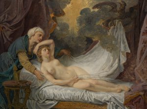 Aegina Meglátogatta Jupiter, kb. 1767-69. alkotó: Jean Baptiste Greuze