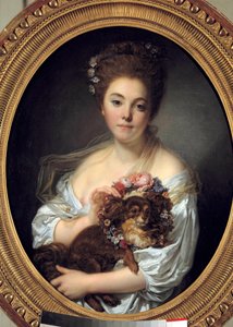 Madame De Porcin portréja Jean Baptiste Greuze (1725-1805) festménye. 1770 kb. Mérete 0,72 x 0,58 m. Angers. Szépművészeti Múzeum alkotó: Jean Baptiste Greuze