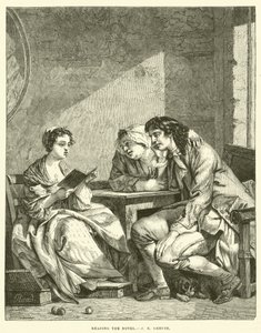 A regény olvasása alkotó: Jean Baptiste Greuze