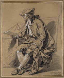 A közjegyző: Tanulmány a "Házassági szerződéshez" alkotó: Jean-Baptiste Greuze
