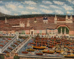 Bordeaux látképe, 1884 alkotó: Jean-Baptiste Guiraud