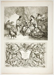 38/13. tábla az Oeuvres de J. B. Huet-től alkotó: Jean Baptiste Huet