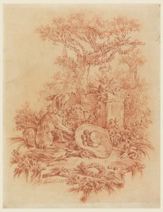 Rajz, Pastorale, 1772 alkotó: Jean Baptiste Huet
