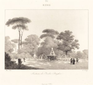 Brunnen im Borghese-Garten