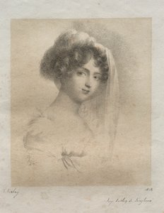 Asszony. Horace Vernet alkotó: Jean-Baptiste Isabey