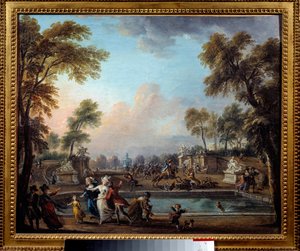 Lambesc hercegének vádja a Jardin des Tuileries-ben július 12-én alkotó: Jean Baptiste Lallemand