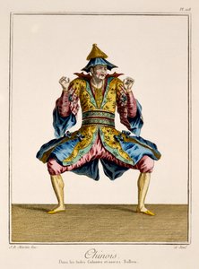 Chinois, a „Ballet des Indes Galantes”-ból, 18. század vége (kézzel színezett metszet) alkotó: Jean Baptiste Martin