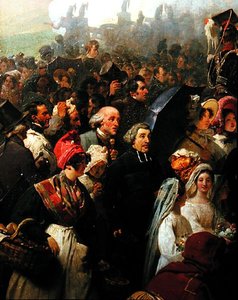 Lajos Fülöp király (1773-1850) látogatása a régi valmy-i csatatéren, 1831. június 8. (olaj, vászon) (részlet) alkotó: Jean Baptiste Mauzaisse
