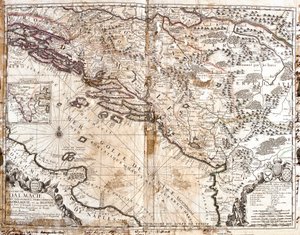 A Dalmáciai Királyság (a mai Horvátország és Montenegró), a Velencei-öböl partján (Adriai-tenger) térképe (metszet