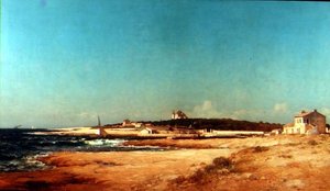 Tengerparti jelenet alkotó: Jean Baptiste Olive