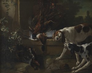 Vadkutyák vadszárnyasokkal és vadakkal alkotó: Jean Baptiste Oudry