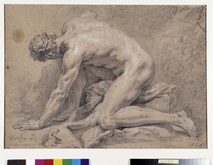 Männerstudie von Jean Baptiste Oudry