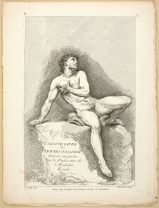 Ábra (recto és verso), az Akadémiák figuráinak második könyvéből, amelyet részben a Királyi Akadémia professzorai véstek alkotó: Jean Baptiste Perronneau