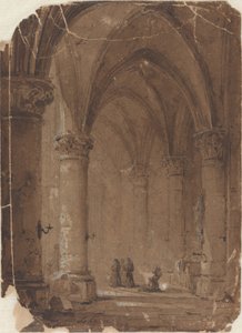 Szerzetesek a katedrálisban alkotó: Jean Baptiste Pierre Le Brun