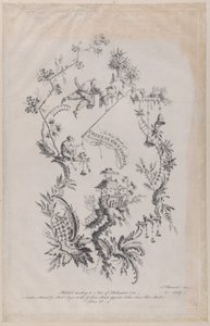 Új könyv a kínai díszekről. Feltalálta és metszett: J. Pillement, 1755.,