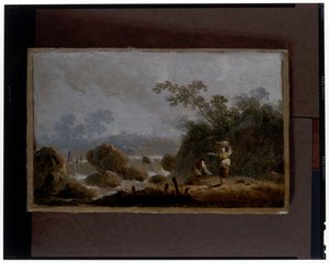 A Pair of Landscapes alkotó: Jean Baptiste Pillement