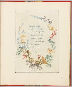 Címlap, 1. tábla a "Nouvelle suite de cahiers arabesques chinois a l