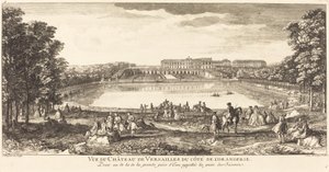 Kilátás a Versailles-i palotára a Cote de l