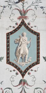 Arabesque tapétatervezés (részlet) (lásd még: 254542)