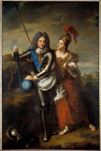 II. Fülöp orléans-i herceg (1674-1723) és Vieuville-i Marie Magdeleine, Parabere grófnő (1693-1750) régens portréja Jean Baptiste Santerre (1651-1717) festménye 1716 v. 2,48x1,6 m Versailles, a kastély múzeuma