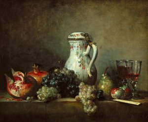 Szőlő és gránátalma alkotó: Jean-Baptiste Simeon Chardin