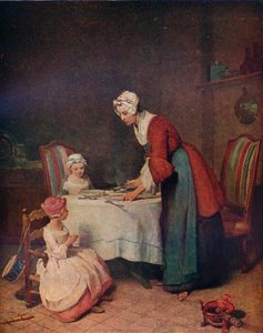 Le Benedicite Grace a hús előtt, 1740. 1911 alkotó: Jean Baptiste Simeon Chardin