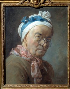 Önarckép a besicleeknek Jean Baptiste Simeon Chardin (1699-1779) festménye. 1771. Dim. 0,459 x 0,375 m. alkotó: Jean-Baptiste Simeon Chardin