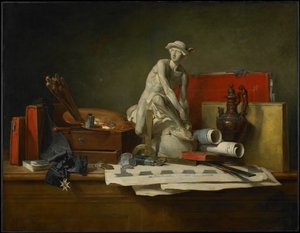 A művészetek tulajdonságai és a nekik járó jutalmak alkotó: Jean-Baptiste Simeon Chardin