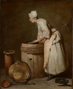 A mosogatólány, 1738 alkotó: Jean-Baptiste Simeon Chardin