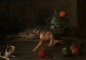 The Silver Tureen, kb. 1728-30. alkotó: Jean-Baptiste Simeon Chardin