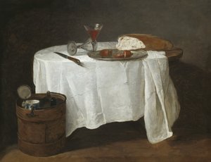 A fehér abrosz, 1731-32 alkotó: Jean-Baptiste Simeon Chardin