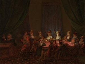 Kártyázó örmények pártja Örmény cég a kártyajátéknál alkotó: Jean Baptiste Vanmour